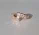 Красив позлатен пръстен 9 карата с камъни цирконий N2337