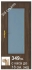 Интериорна врата, МДФ 3/4 стъкло, бук, орех, венге