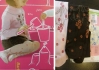 Розов,шампанско,кафяв луксозен детски чорапогащник 72-164см Aquilone детски чорапогащи