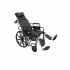 Инвалидна количка с подбедрици, падащ гръб и тоалетна 